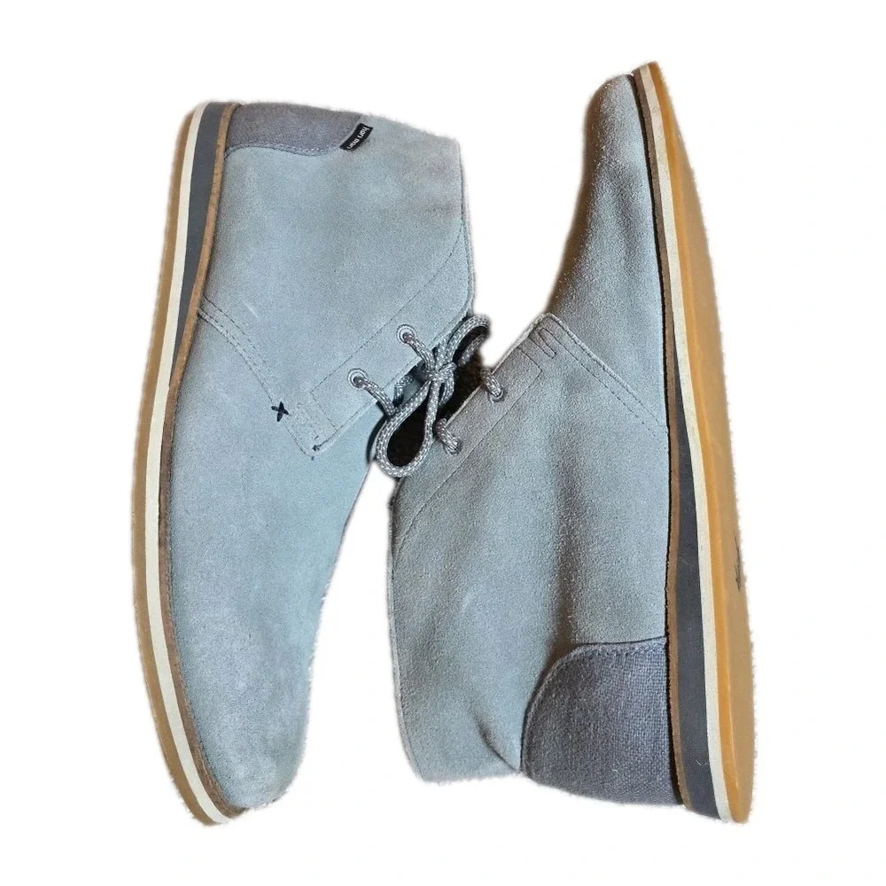 Hari Mari Mens Adobe Mens Chukka Boots Size 13 Gray Suede Motocyle Work Shoes‎